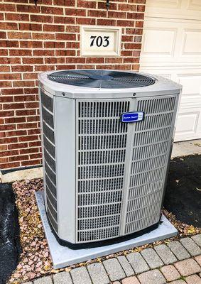 New American Standard 17 SEER 2 stage Air Conditioner Installation. Call us at 8479969691 to get a free estimate.