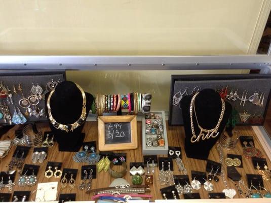 Check our fabulous jewelry case all necklaces earrings rings and bracelets are 7.99 or  buy 3,for $20 you will love it!!!