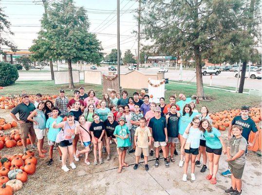 The Christ United Youth Ministry Pumpkin Patch!