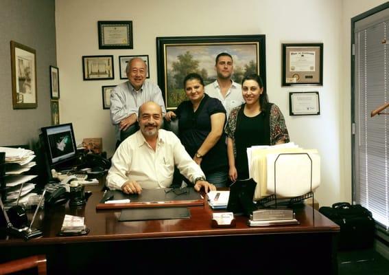 Our staff and a distinguished visitor Ill Frank Loui SGIG of Scottish Rite Masonry in California. Thanks for visiting us !