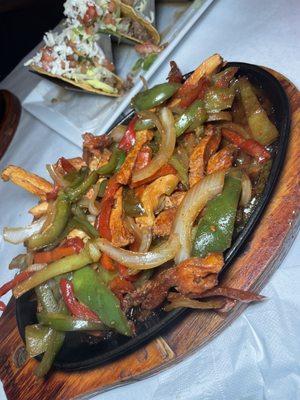 Chicken fajitas