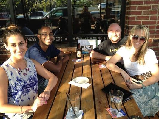 A few of our team members enjoying lunch at a local Charlotte restaurant.