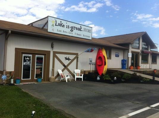 The Lake is Great Store front entrance.