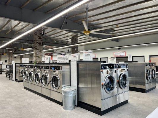 Lots of Washing Machines in our 5500sq. ft. Laundromat.