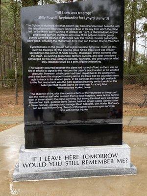 Closeup of monument