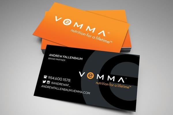 Vemma business card design & printing