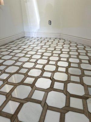 Tile installation