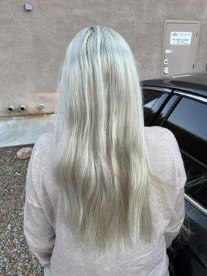 Before - platinum and losing hair