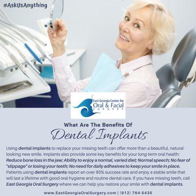 What are the benefits of Dental Implants? #AskUsAnything