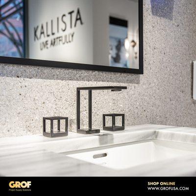 The Grid faucet from Kallista is a feat of engineering, made by 3D printing and cast brass.