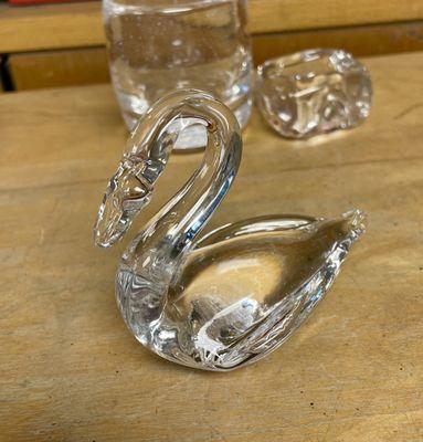 A swan I made at Denton Glass Station