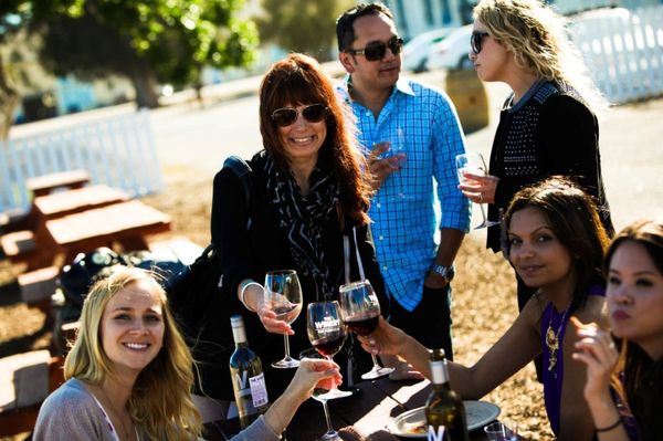 Reserve a table in our large outdoor patio for your wine tasting at VIE Winery