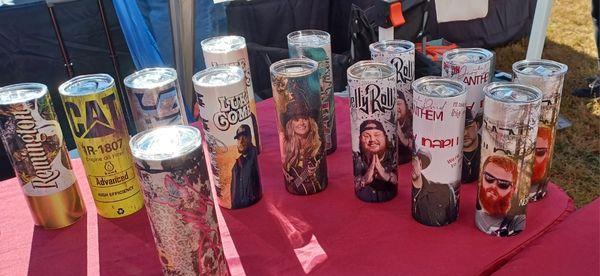 Insulated Tumblers they can be customized with the image, name etx