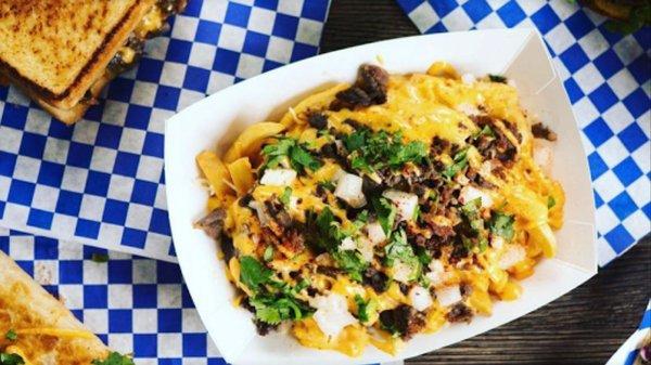 Bulgogi beef fries as the main focus. From their page.