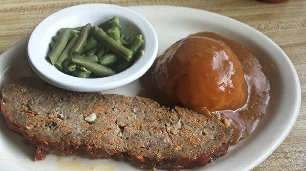 Meatloaf special w/choice of soup or salad.