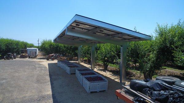 AG install using our car port to provide a storage area!