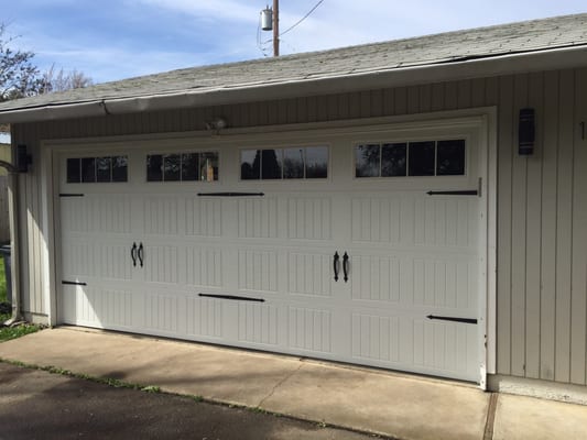 After- new, insulated door installed by AID