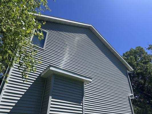 House Soft Washing includes siding, exterior gutter lines, soffits and fascia