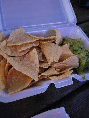 Chips and guacamole