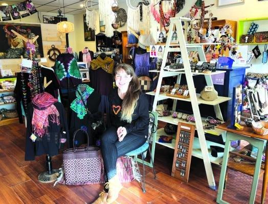 Owner Julia Mooney in the shop