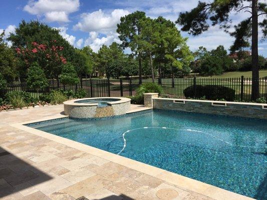 After pic of back yard and pool