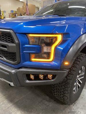 Ford Raptor 2019 with new ambiance radiance fog lights.