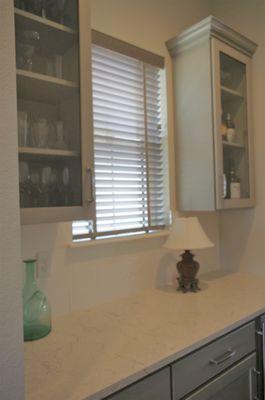 Wood blinds with matching ladder tape