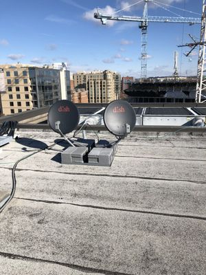 Dish Network commercial installation in Washington DC.