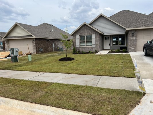 Finish grade dirtwork/ sod install