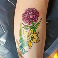 Flower bouquet tattoo