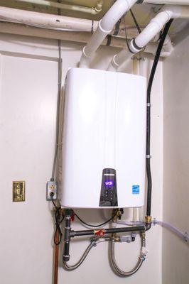 Instant water heater (also called on demand water heater) in Central Oregon