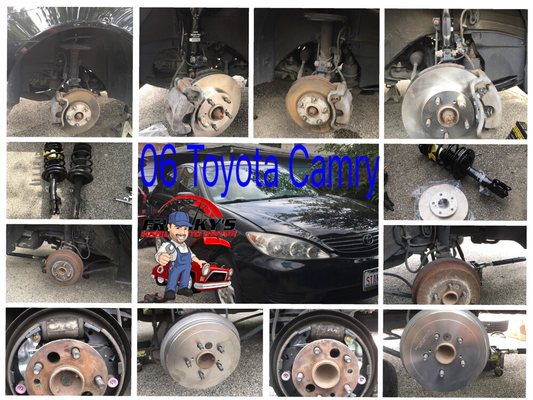 2006 Toyota Camry Front shocks, Front and rear brakes.