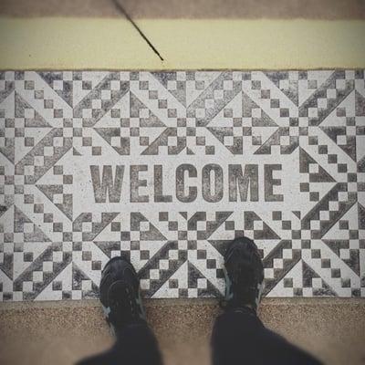 Sounder welcome mat