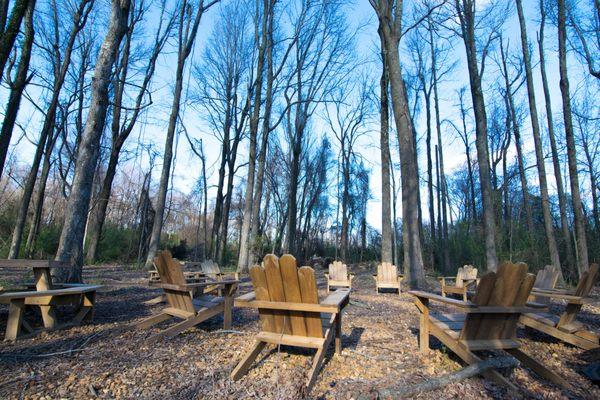 Some group therapy sessions take place at Turning Point's on-campus park.