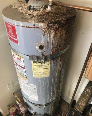 Water heater leaks