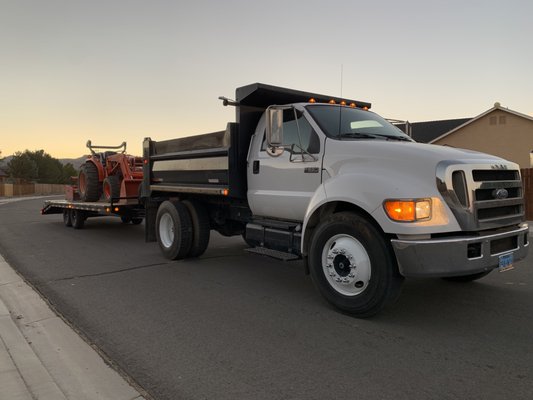 Dump Truck and Tractor for Hire