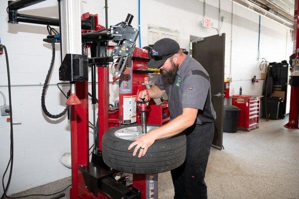 At Jack's Auto Service, it is our job to replace your old tires with new tires, which are ready for the road the ahead.