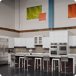 Professional chefs drool at the sight of this fully outfitted culinary kitchen.