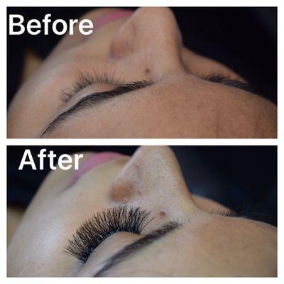 Eyelash extensions at our locations!