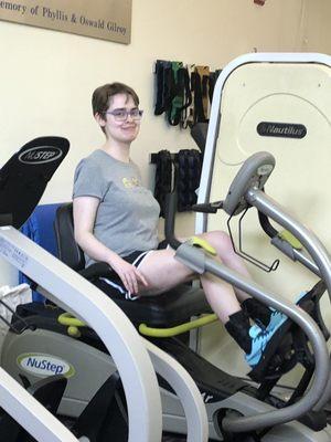 The Peter Lewis Aquatic Therapy fitness room