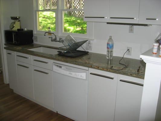 New Cabinets, sink and granite countertop