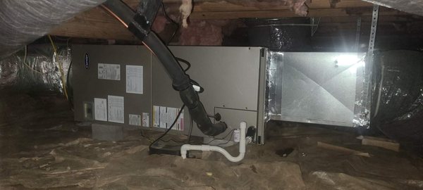 Another air handler in a crawl