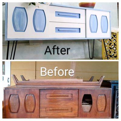 Furniture Recovery with Refinishing and repairing.