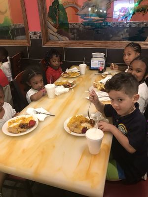 Our students Pre-school through School-age attended lunch event at a local restaurant. The students expressed that they had a "great time".