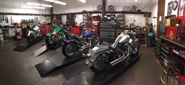 The shop always looks this clean