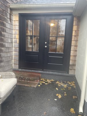 French style patio door.... (note the copper drip cap)