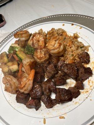 Steak& shrimp