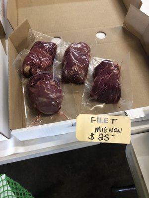 Fillet mignon. Minder Meats.