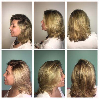 Before & After Balayage