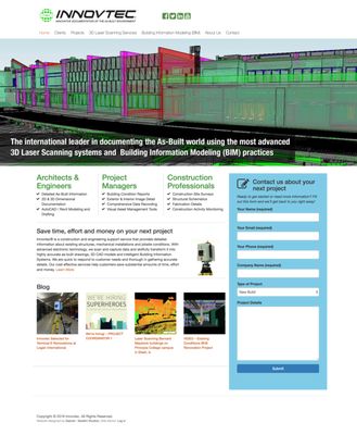 Website for Innovtec -- 3D Laser Scanning Services -- http://innovtec.com/